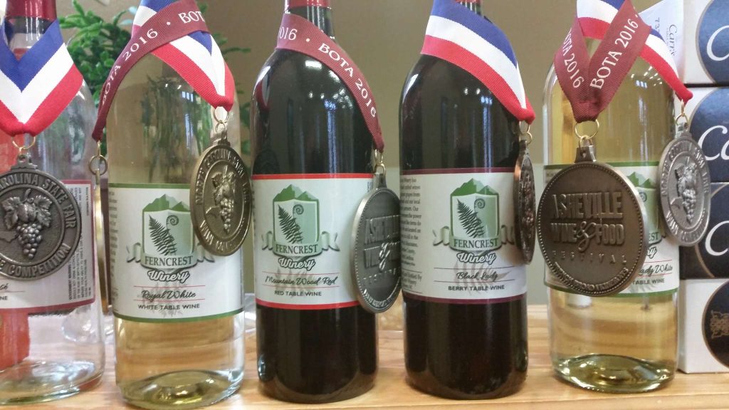 Ferncrest winery in the nc smoky mountains